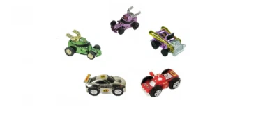 Z Pull Backs Toys 5 Pull Back Vehicle Asst by Z Wind Ups-Nitro, Rowdy, Dragster,