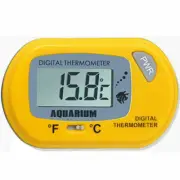 Aquarium Thermometer Digital LCD For Fish Tank Terrarium Fridge Freezer Temp Yel
