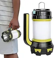 Zestivra Spotlights Outdoor Handheld | Lantern Flashlight with Handle - 6 Modes Lightweight Electric Torch for Outdoor Hunting Hiking Boating Fishing