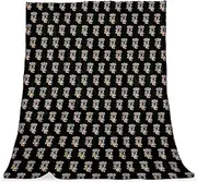 Throw Fleece Blankets Lightweight Couch Blanket,Koala Branches Black,Soft Blankets and Throws for Sofa