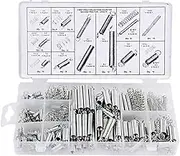 TYZYAGPGNL 200pcs Set Spring Steel Compression Spring Set Accessories with Storage Box Portable Hardware Tool Compression Coil Compressed Hand Tool Accessories