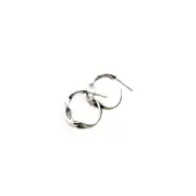 ANYCO Fashion Earrings Silver 925 Sterling Punk Bohemian Irregular Personality Wave Ear Hook for Women Earrings Jewelry