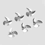 Toy Accessories 1PC Left Right Hand Metal 3 Blade CNC Propeller P1.4 40mm 42mm 50mm 52mm Prop Compatible with 4mm 4.76mm 3/16" RC Racing Boat Mono Speedboat (Color : D52mm Right Hand)