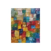 Vibrant Abstract Crushed Velvet Blanket, Cozy Throw, Home Decor, Gift Idea,