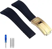 [Generic] Rubber Watch Strap for Tudor Wristband Black Blue Green Waterproof Silicon Watches Band 20mm 21mm