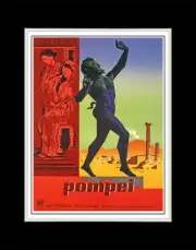 1955 Pompeii - Matted for 11x14 Frame