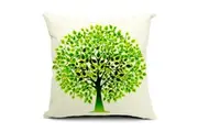All 4 Kids 45cm Square Throw Pillow Cushion Cover - Water Drop Tree