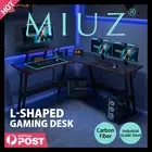 MIUZ L Shaped Gaming Desk Large Corner Desk Office Computer Workstation Table
