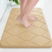 Memory Foam Bathroom Rugs, Ultra Soft & Non-Slip Bath Mat, 24''x16'' Beige