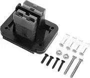 Cabilock Flush Mount Plate Plug Mounting Panel 50a Quick Disconnect with Dust Cover Battery Connector Compatible for