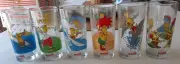 THE SIMPSONS HOLIDAY NUTELLA COMPLETE COLLECTOR GLASSES X 6 NEW COND BART MAGGIE