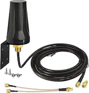 Bingfu 4G LTE Antenna Outdoor 5dBi Waterproof Wall Mount Antenna with Two SMA Connector Splitter Cable Compatible with GSM 3G 4G LTE Router Gateway Camera