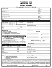 100 2-part NCR Carbonless Auto Sales Form - RETAIL BUYER'S ORDER