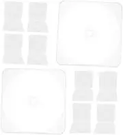 Cd DVD Storage Cases 10-Pack Vinyl Record Cases Compact Cd DVD Holders Reusable for Home Office Travel Protects from Scratches