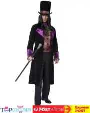 Gothic Manor Vamp Vampire Count Gothic Halloween Fancy Dress Up Costume