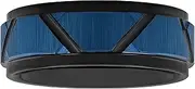 [STEEL NATION JEWELRY] Tantalum Carbide 8mm Black and Blue Matte Finish Slanted Groove Men’s Wedding Band Ring