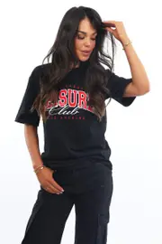 Black Graphic Tee Short Sleeve - Size S, Women's Graphic Tee