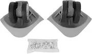 [PerGar] 2 Pcs 360 Swivel Luggage Wheels Replacement, Lockable Suitcase Caster with Screws for Replacement, Travel Suitcase Silent Wheel Repair Set