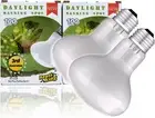 Reptile Heat Bulb Lamp, 2-Pack 100W Daylight Basking Spot, Bearded Dragon/Turtle