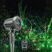 Outdoor Garden Laser Lights Waterproof Christmas Projector Lighting With Safety Lock 3 Colors Red Green Blue