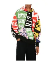 Kenzo Flag Long-Sleeved Hoodie S,L,M Black