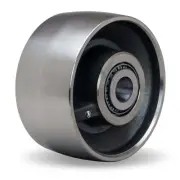 Hamilton 8" x 4" Forged Steel Wheel, High Heat Precision Ball Bearing, 1 1/4" Hu