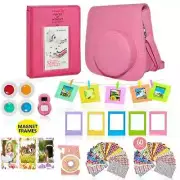 Fujifilm Instax Mini 8 9 Case Carry Bag. 10-IN-1 Camera Accessories Kit, NEW