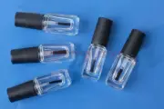 Wholesale 4ml Empty Nail Polish Bottle Clear Glass With Agitator Mixing Balls