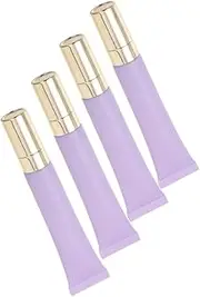 ARTSEWPLY 4Pcs Portable Eye Cream Dispenser Tubes Refillable Cosmetic Travel Containers with Massage Tips for Skincare Products for Daily Moisturizer and Makeup Storage