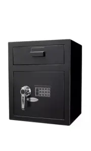 Barska Large Keypad Depository Safe w/ Door Drop Slot & Back-up Keys, AX11930