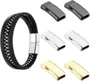Flat Magnetic Clasps, 6 PCS Stainless Steel Flat End Magnetic Buckle