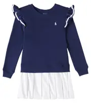 [Polo Ralph Lauren Kids] Polo Ralph Lauren Kids Striped cotton-blend dress Y 1,5-2 multicoloured