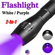 120000LM Super Bright UV Torch Ultra Violet Flashlight Blacklight Light Lamp