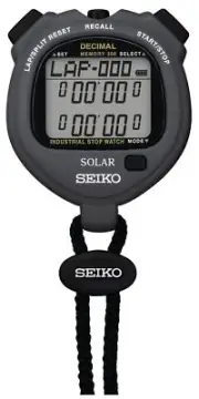 Seiko Watch Soler Industrial Decimal Unit Stopwatch SVAJ999