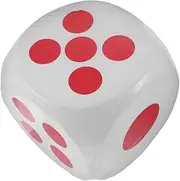 Generic Big Foam Dice for Classroom Teaching and Party Games Dry Erase Dice for DIY and Math Skills Oversized Dice for Family Board Games and Role Playing White 30cm