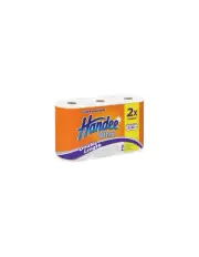 Handee Ultra White Double 2 Ply Paper Towel 3 Pack x 5