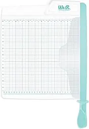 [We R Memory Keepers] Guillotine Trimmer – 12" Large Paper Cutter with 1/4-Inch Grid, Cuts Up to 10 Sheets, Perfect for Scrapbooking, Journals, Cards, and Craft Projects, Blue