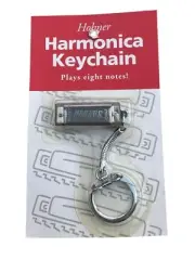 Hohner 108 Mini Harmonica, Key Chain, Plays 8 Notes