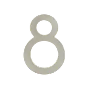 Sandleford 100mm Stainless Steel Lorne Numeral 8
