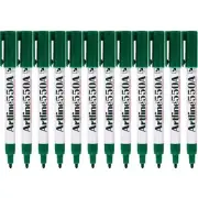 Artline 550A Whiteboard Marker 1.2mm Bullet Green Box 12