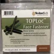 Toploc Face Fasteners for TimberTech Decking ROSEWOOD 2-1/2” 350 Screws T20 Bit