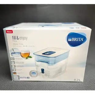 【德國 BRITA】桌上型濾水箱 8.2L FLOW 濾水壺 內含 Maxtra plus濾芯 組合賣場 露營用 水箱