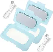 MERRYHAPY 2pcs Wet Wipe Warmer Baby Wipe Warmer On-the-go Baby Wipes Holder Wet Baby Wipe Warmer Travel Baby Wipes Car Heater Car Paper Towels Baby Tissue Wipe Warmer Wet Wipe Heater Abs