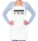 Coffee Is My Bae - Unisex Adult Apron - Latte Mocha Drink Drinking Funny Love