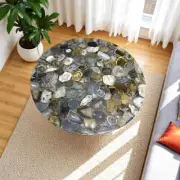Round Agate Table Top, Coffee Table, Dining Table, Natural Stone Handmade Decor