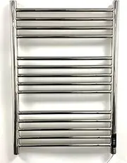 Manissa Siena 500w x 720h Stainless Steel Electric Heated Towel Rail Mirror Polished Finish Towel Radiator