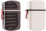 LORJE Travel Soap Container, 2PCS Portable Soap Holder with Lid, Travel Soap Holder with Removable Draining Layer, Leakproof Soap Box,Soap Case for Camping Gym Travel