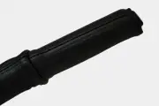 black stitch FITS RENAULT CLIO MK2 98-06 LEATHER HANDBRAKE HANDLE COVER (for: Renault)