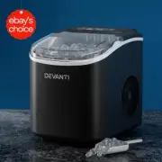 Ice Maker Machine 1.3L 12KG Stainless Steel Portable Countertop Fast Freeze Blac