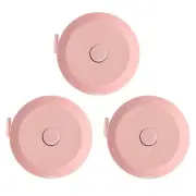 3× Automatic Retractable Tape Measure,Cute Mini Soft Tape,150cm 60inch, 3-in-1